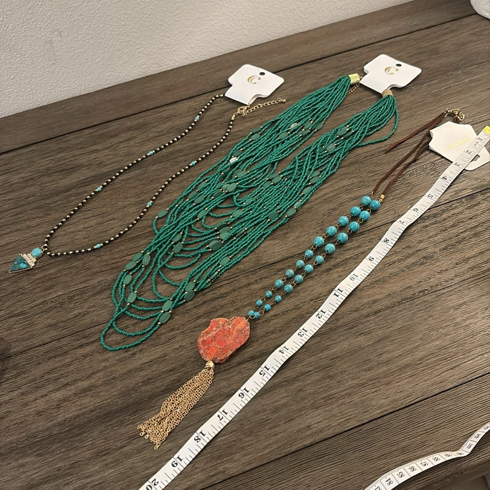 NWT Lot of 3x [Panacea] & [Charming Charlie] African Style Color Necklace Bundle - Picture 10 of 12